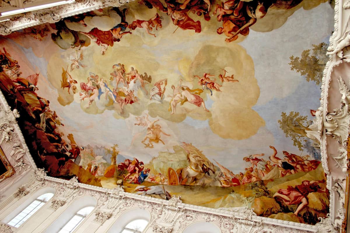 Schloss Schleißheim Munich: Classical Concert Grand Hall Ceiling Painting