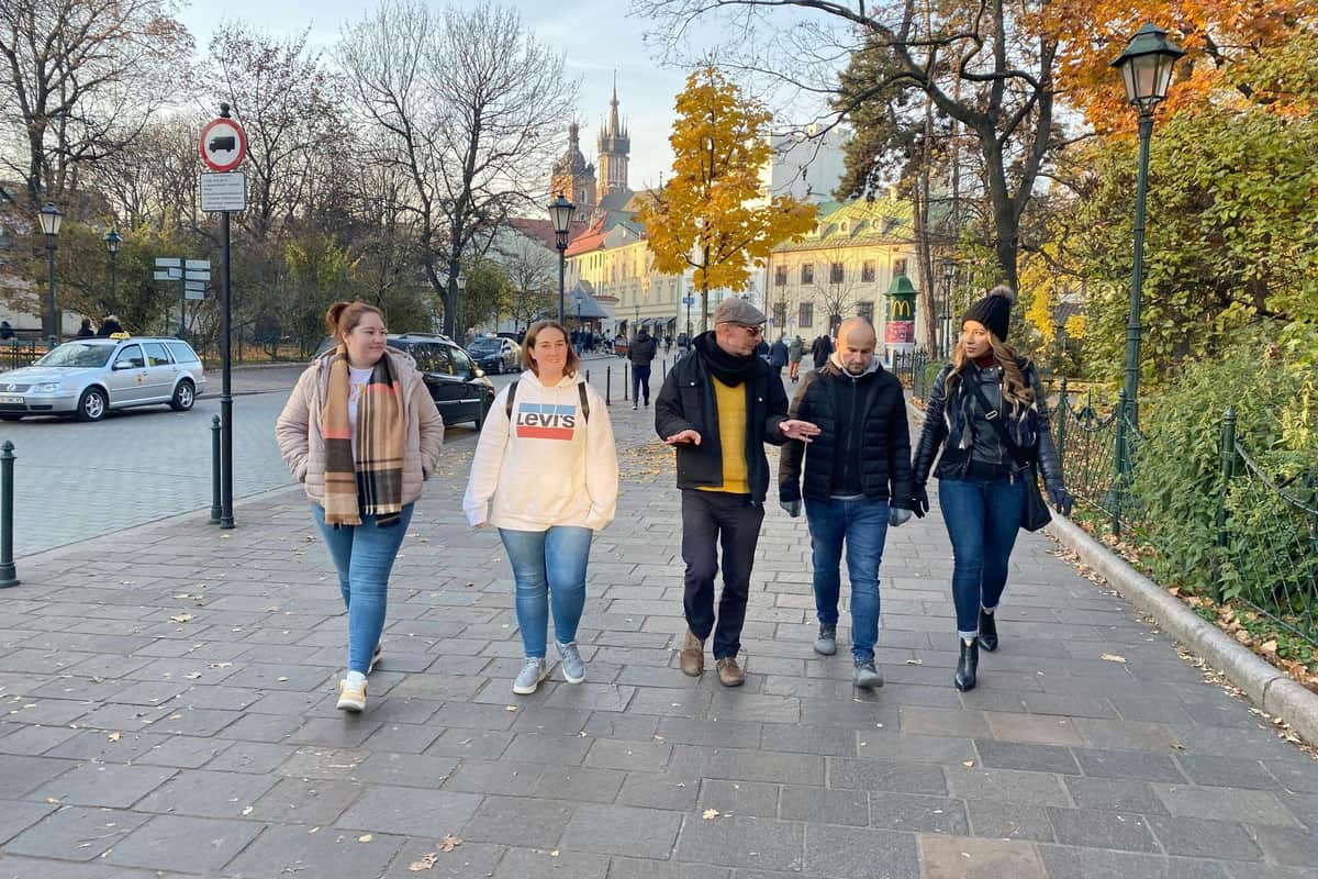 Walking tour in Krakow, Wislna 4