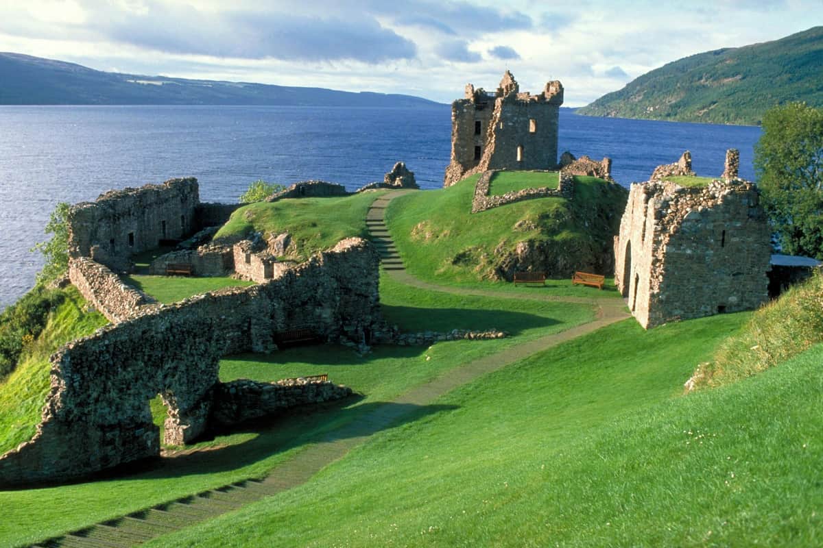 Urquhart Castle ruins on Loch Ness