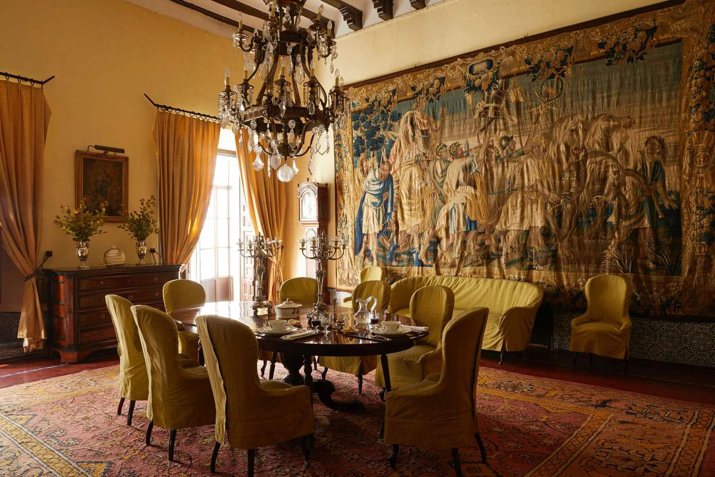 Bucarelli Palace Main dining room of the palace.