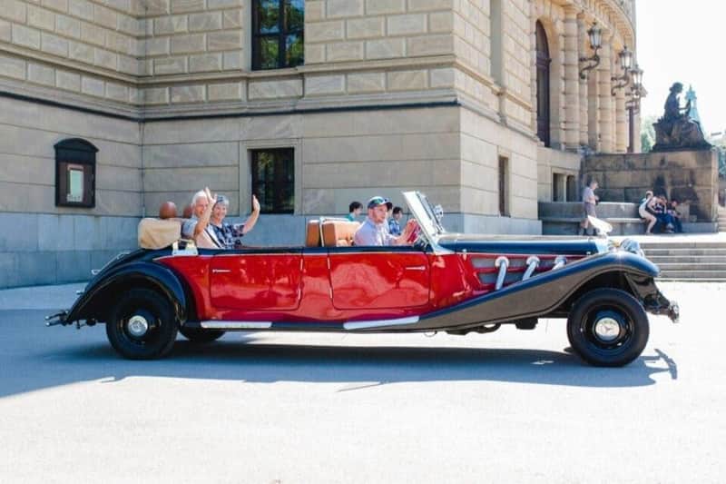 Karlštejn Castle: Vintage Car Tour from Prague